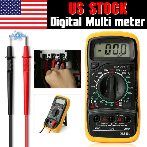 New AC/DC Tester Meter Current Voltmeter,LCD Digital Display Handheld Multimeter 